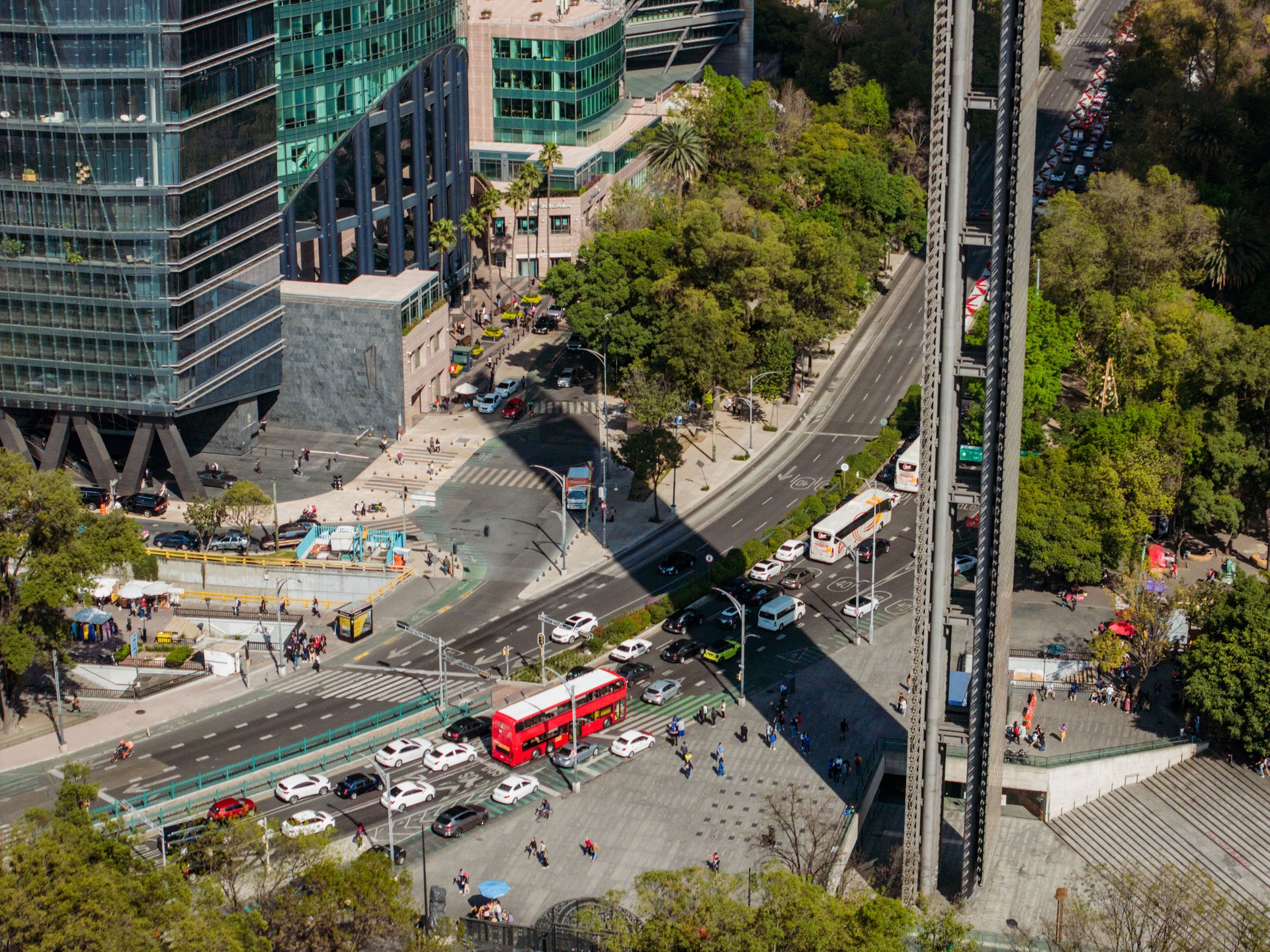 Aerial view of Mexico City